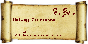 Halmay Zsuzsanna névjegykártya